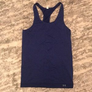 Blue Striped Under Armour Tank Top